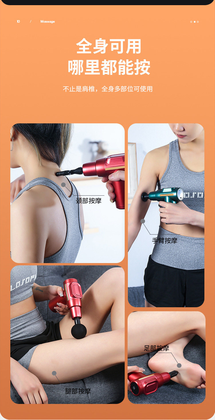 Массаж пушка 筋膜枪mini肌肉按摩器颈肌膜放松器健身震动专业级电动多功能迷你 CARTELO