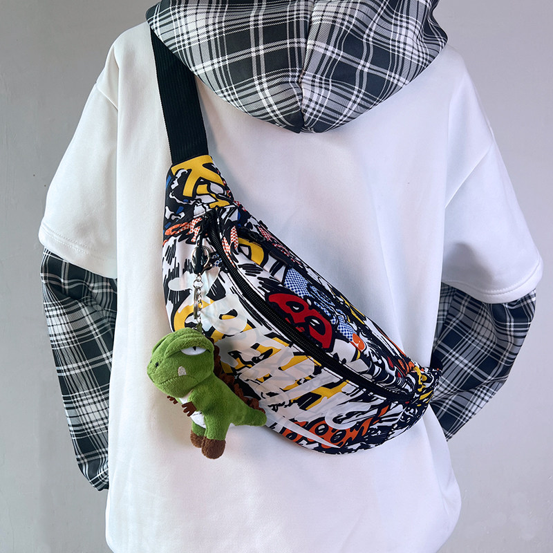 Crossbody Bag for Men, Niche Design, Trendy Bag for Men, Japanese Style Chest Bag, Crossbody Shoulder Bag, Student Waist Bag