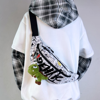 Crossbody Bag for Men, Niche Design, Trendy Bag for Men, Japanese Style Chest Bag, Crossbody Shoulder Bag, Student Waist Bag