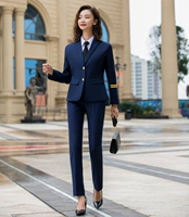 Женские модели (синий костюм+брюки)
