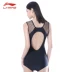 Li Ning thể thao chuyên nghiệp tam giác liền kề áo tắm thể thao nữ che bụng là mỏng bảo thủ thời trang đồ bơi hở lưng gợi cảm - Bộ đồ bơi One Piece