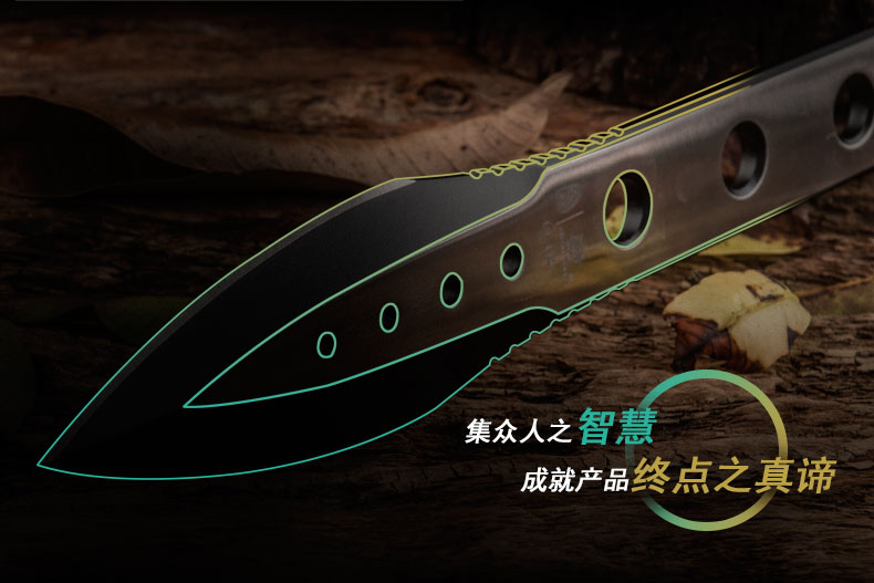 Handao flashblade chiến thuật lặn buộc dây sống sót hoang dã kiếm nhỏ dao thẳng tự vệ dao trái cây cầm tay - Công cụ Knift / công cụ đa mục đích dao đa năng bỏ túi