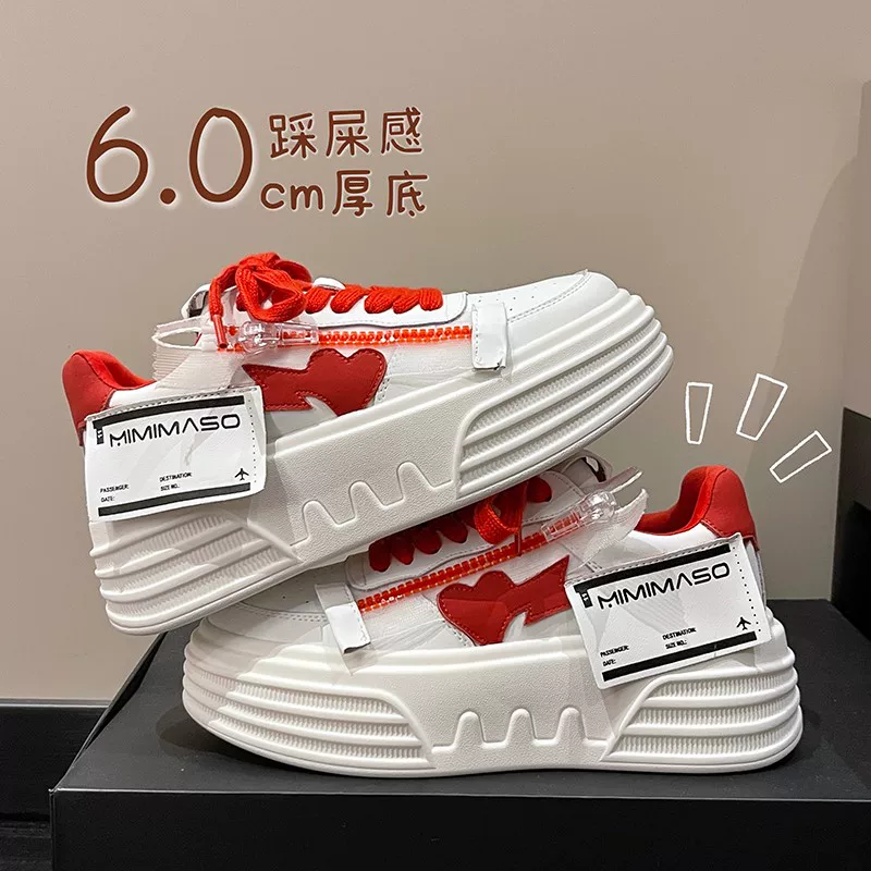 Tide, universal white shoes for leisure, European style, Spring/Fall 2024 model