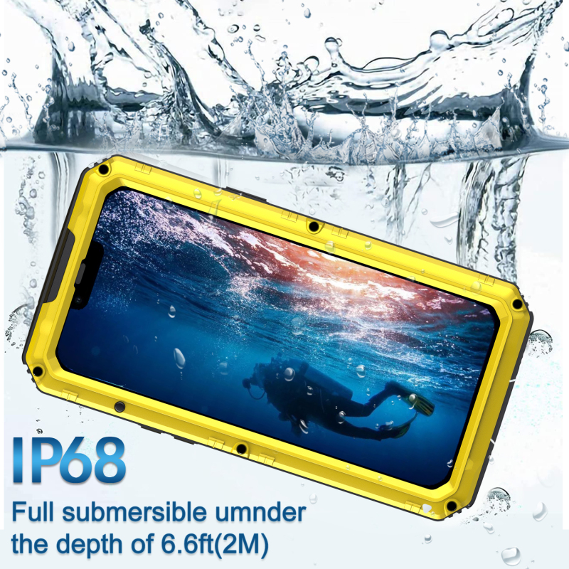 Suitable for Apple 13 14 Pro Max Land Rover Defender Four-Proof Phone Case Waterproof Iphone13Mini Plus Full-Cover Metal Aluminum Alloy Outdoor Silicone Diving Anti-Drop Protective Case Suitable for Apple 13 14 Pro Max Land Rover Defender Four-Proof Phone Case Waterproof Iphone13Mini Plus Full-Cover Metal Aluminum Alloy Outdoor Silicone Diving Anti-Drop Protective Case