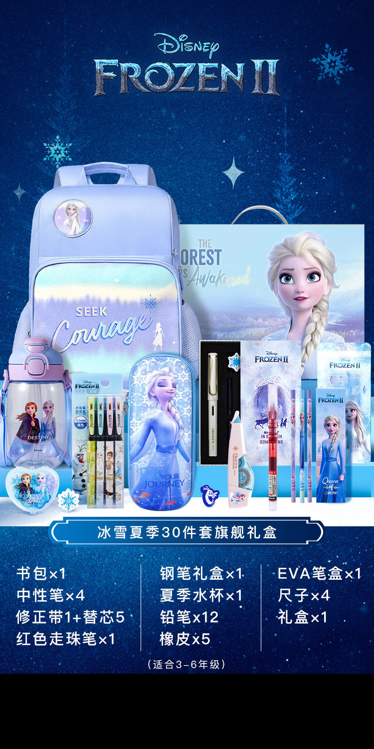 Disney Frozen Electric Stationery Gift Box Set Primary School