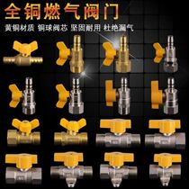Suitable for Wanke Smith Smith Gas Water heater Gas Natural Gas 4 Ball Valve Tee Angle Valve Accessories