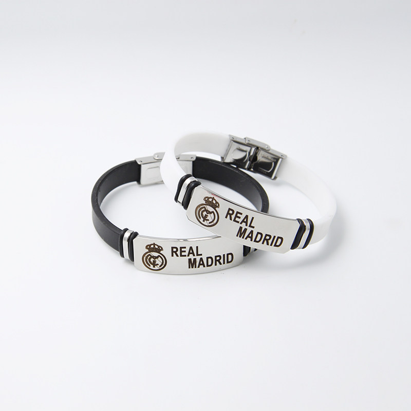 Soccer Surrounding Souvenirs Barca Real AC Juve Manchester United Arsenal Liverpool Bracelet Fans