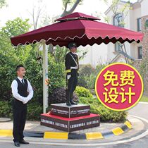 Security Guard Booth Umbrella Stand Guard Terrace Beach Umbrellas Outdoor doorman Shading Property Image Platform Umbrella Rome Sun Umbrella