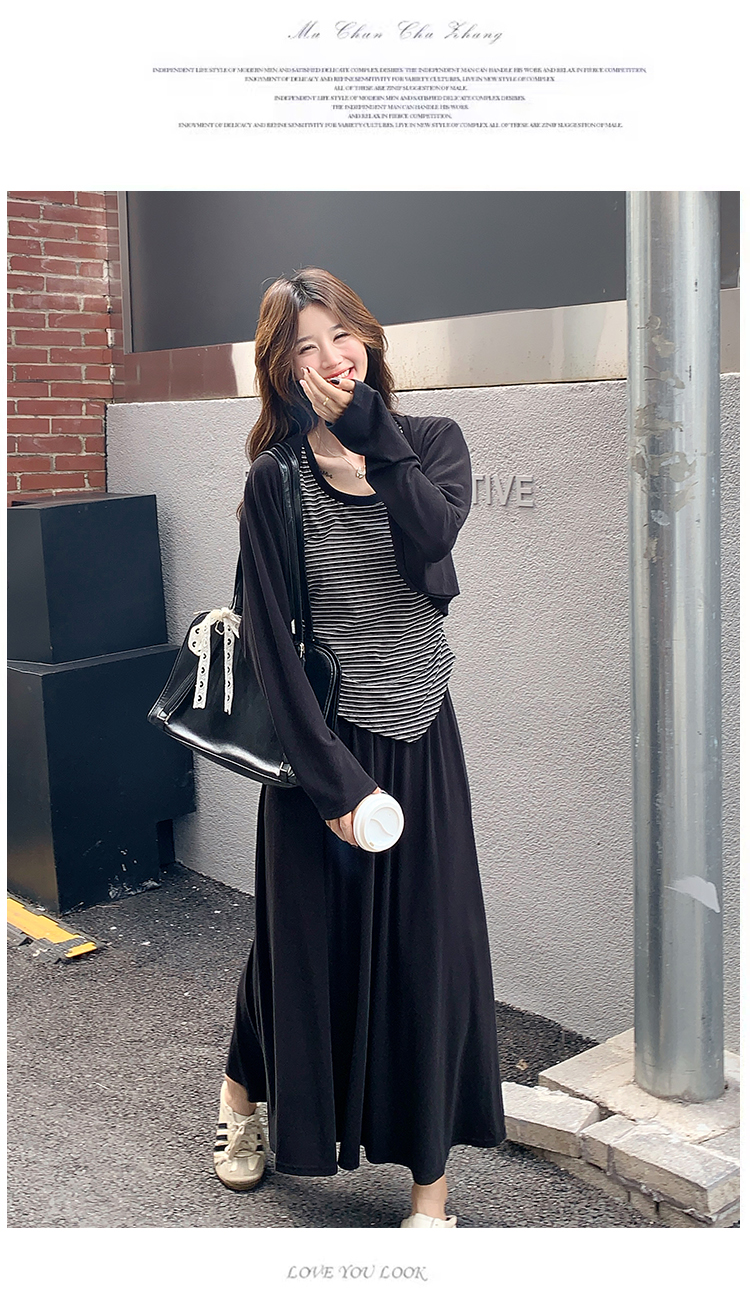 3点セット！【セットアップ】韓国風 タンクトップ× ニットカーディガン