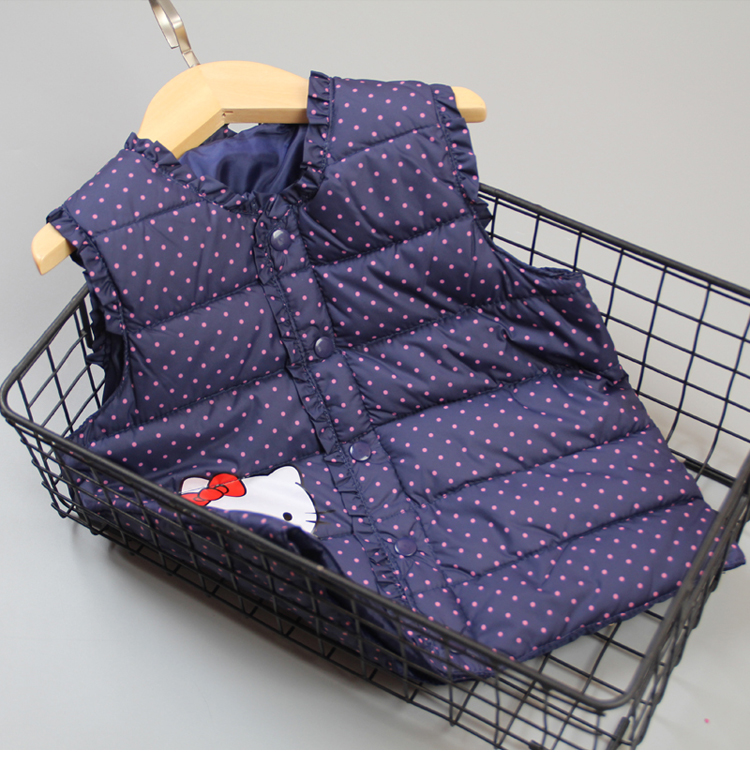 Mùa thu đông 2018 trẻ em mới xuống áo vest cotton cho bé gái vest ấm áp cho bé áo lót cotton dày áo ba lỗ bé trai