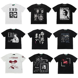 Erd Melancholic Rich Second-Generation Style Washed Vintage Short-Sleeve American Trendy Brand Cleanfit Heavyweight High Street T-Shirt for Men