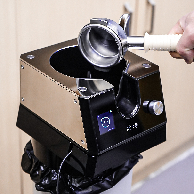 Ag300 Pro Coffee Machine Handle Cleaner, Fully Automatic Powder Bowl Residue Cleaner, Espresso Coffee No-Scrub Residue Bin