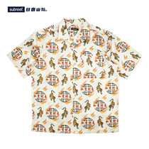 subreef Anyu loose Hawaiian short-sleeved shirt street gangster men and women Cuban flower vintage retro tide