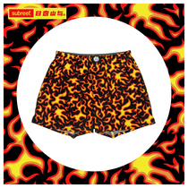 Subreef dark island red flame aro pants cotton rap couple square men and women home pajamas large size underwear
