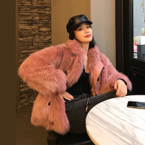 Fur one-piece wool fur coat womens winter new Parker clothing young sheep shearing coat womens European station