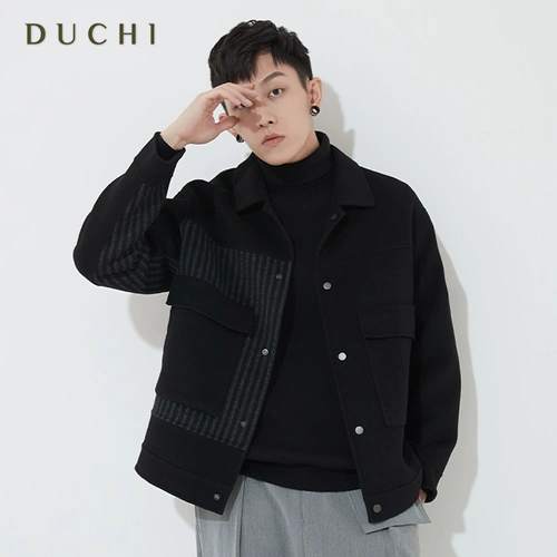 Шерстяное пальто, осенняя короткая трендовая кашемировая куртка для отдыха, увеличенная толщина