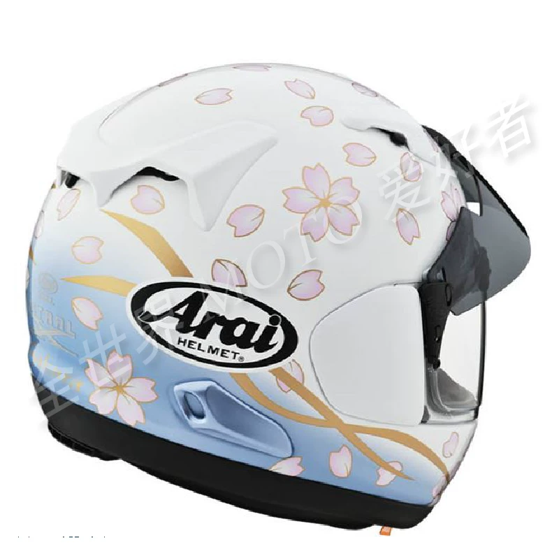 Шлем мотоциклетный полного покрытия ARAI ASTRAL-X SAKURA четырехсезонный универсальный узор с вишневым цветом