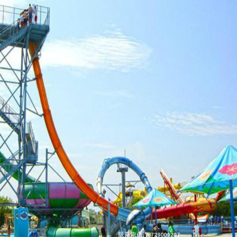 High Speed Stimulation Slide water Recreation Facilities Rafting Facilities Large Return Ring Slide Echelon Amusement Park