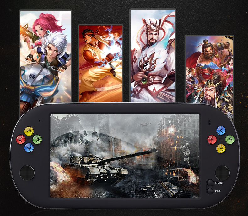 Máy chơi game Xiaobawang PSP cầm tay Q700 hoài cổ FC màn hình lớn máy chơi game cầm tay mini máy GBA trẻ em - Kiểm soát trò chơi tay cầm chơi fifa online 4