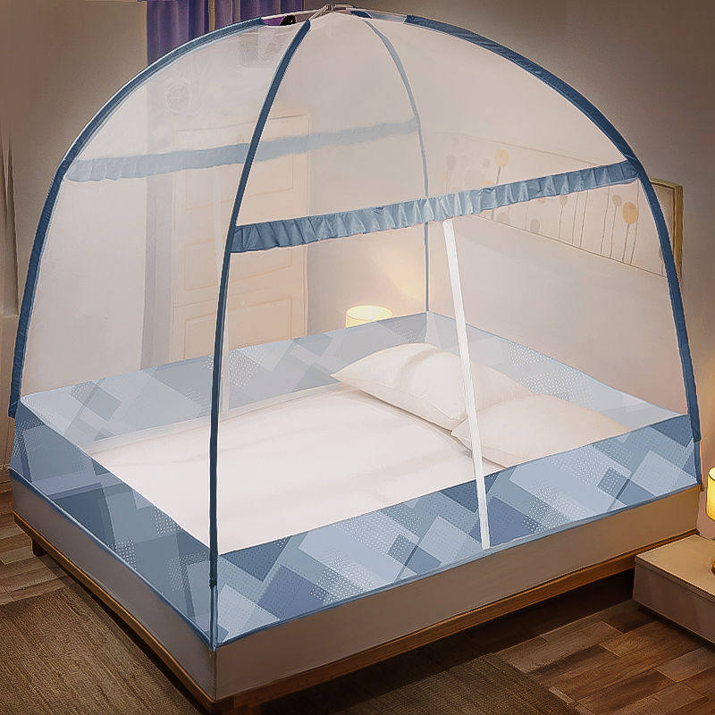 2022 new no need bracket free to install Mongolian bag mosquito nets children anti-fall 1 2 m home bedrooms can be folded