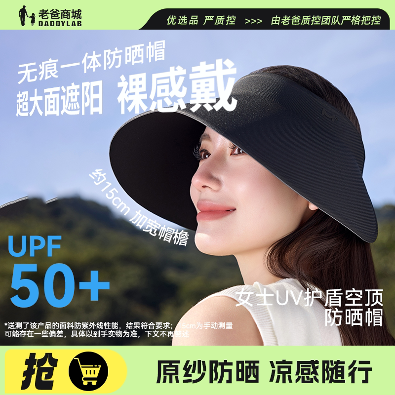 Dad's Review: Miyu Sun Protection Hat for Women, Large Brim, Open-Top Sun Hat, Uv Protection, Anti-Curling Sun Hat for Summer