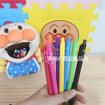 Bread new Superman cartoon cute black Press ballpoint pen refill for student stationery office supplies