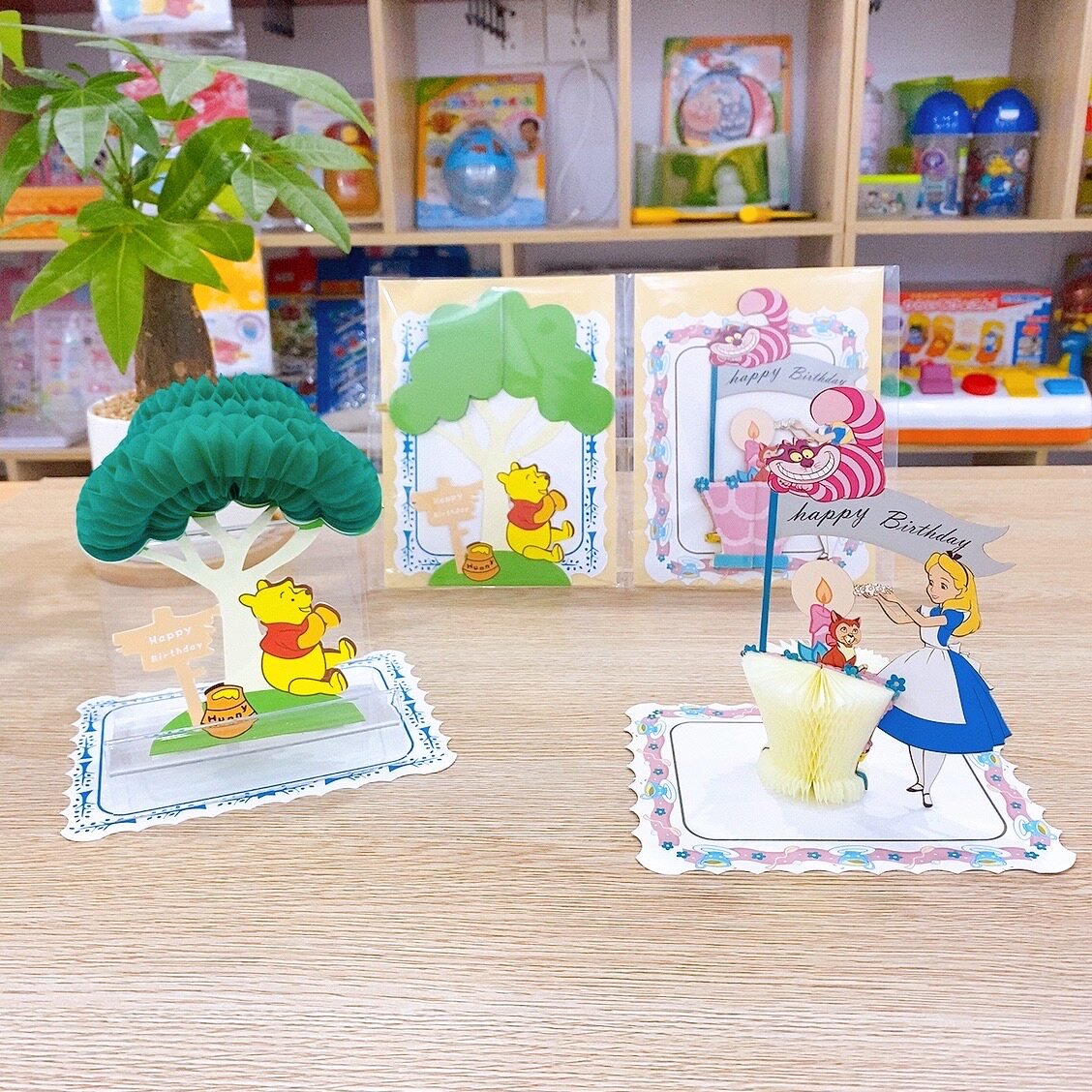 Exit Upscale Creative Teenage Girl Hearts Three-dimensional Alice Small Bear Vini Birthday Cards Blessing Small Card Message Card