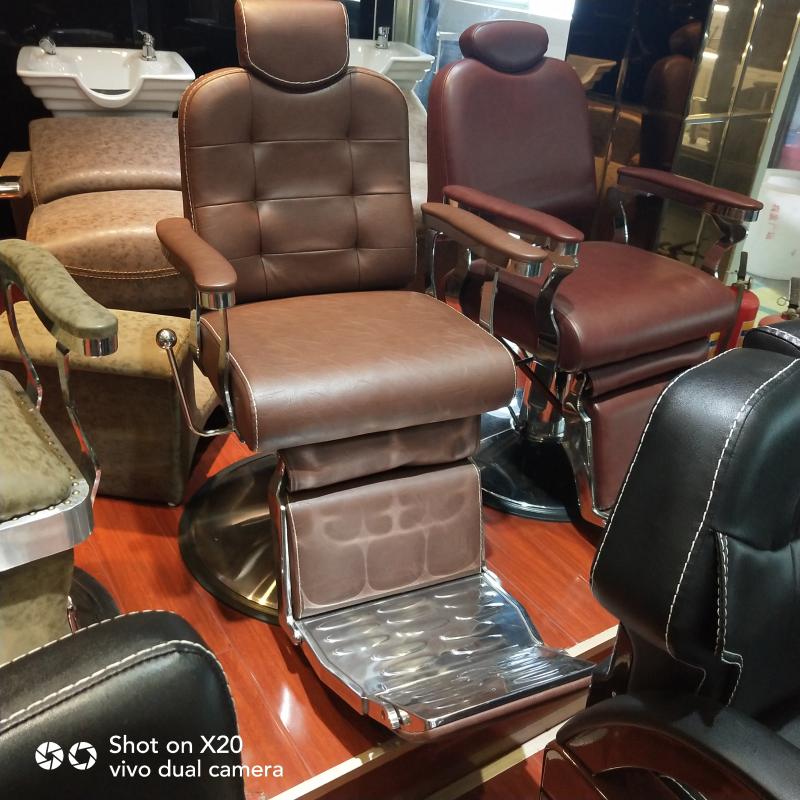 Exit high-end can put down antique men's bar chair professional hairdresser chair scratched chair