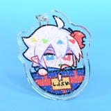 Клавичный магазин возвращается к тысяче семи лет -старший старый магазин DIY Акриловая обычная радуга Прозрачная женщина -подвесная гель -подвеска анимация