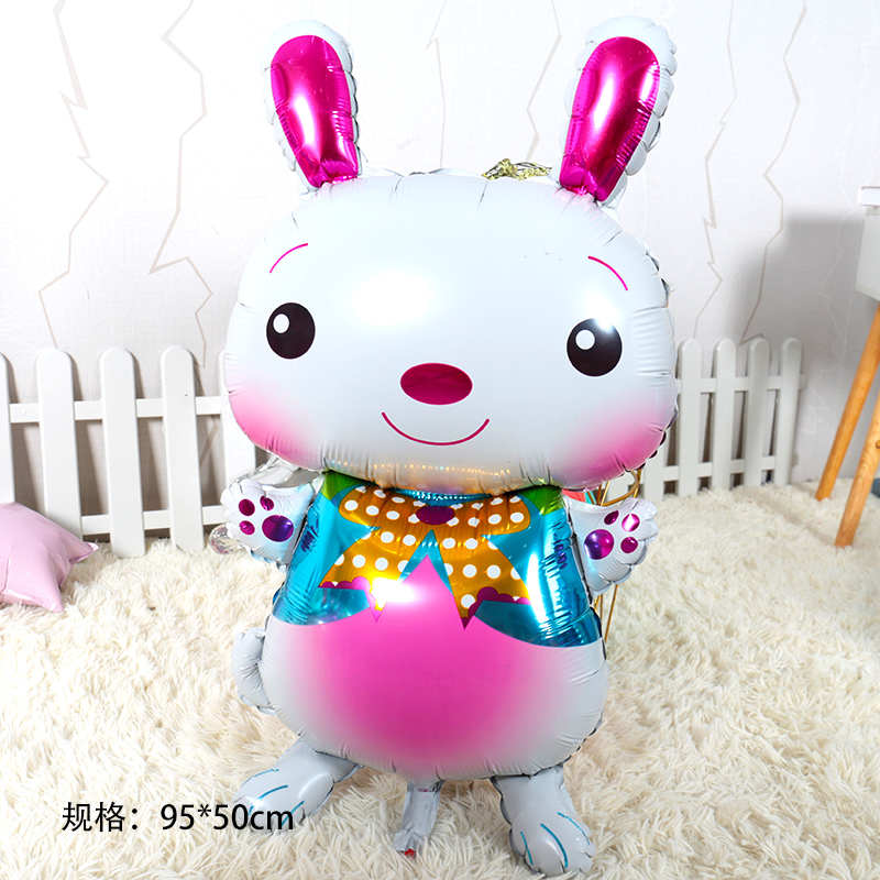 Baby Full Moon Children's Birthday Party Decorated with Daily White Rabbit Dr. Aluminum Film Balloon