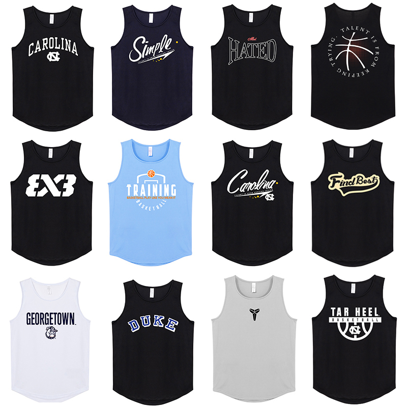 American-Style Shooting Training Uniform Basketball Vest Men's Quick-Drying t Loose Sleeveless 3X3 Sports Fitness Running Ncaa Jersey