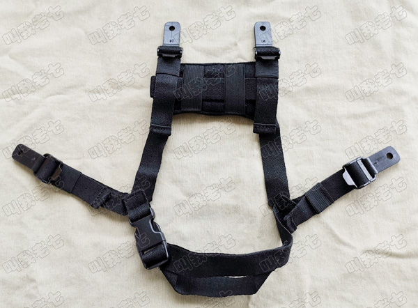 MICH helmet full set of four-point suspension type B black cotton webbing mandibular belt for military fans to transform game helmets