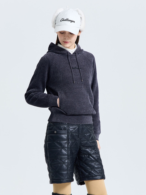 Korean Light Luxury Golf Hooded Knit Sweater for Women, Autumn and Winter Soft Pullover Hoodie, Sports Golf Top Korean Light Luxury Golf Hooded Knit Sweater for Women, Autumn and Winter Soft Pullover Hoodie, Sports Golf Top
