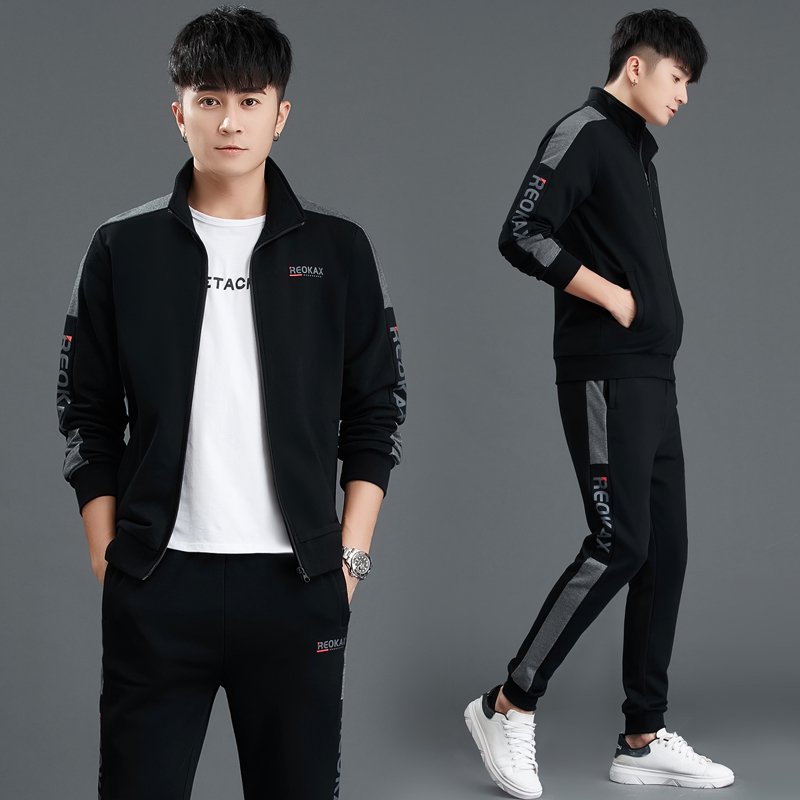 2021 new Jordano sports suit men's three-piece suit spring and autumn 361 trendy brand loose casual men's jacket