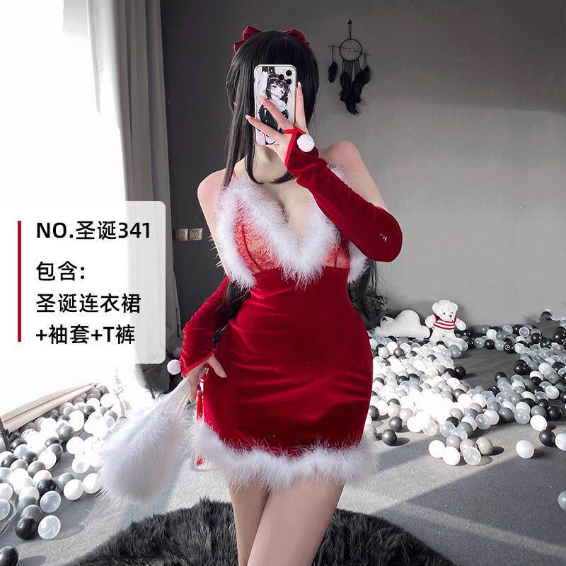 jk制服加工定制 圣诞节服装成人女小麋鹿圣诞节日派对装扮圣诞老人套装cos舞台服