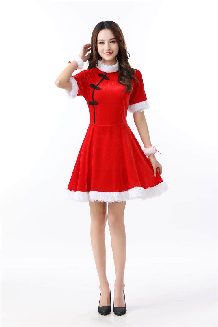 jk制服加工定制 中国风旗袍洋装主播cos制服耶诞节服装女仆装cosplay兔女郎耶诞