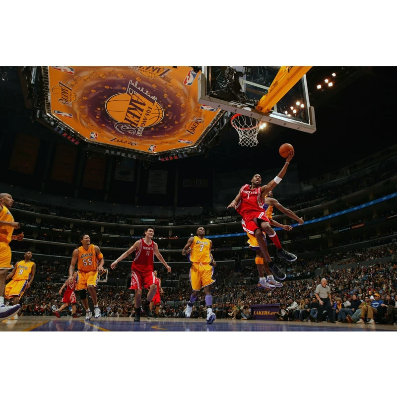Basketball poster, microphone on wall, souvenir, custom-made