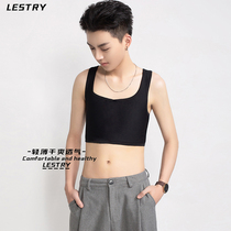 Corset big chest small strapless bandeau les tt womens chest short bandage corset underwear handsome t vest