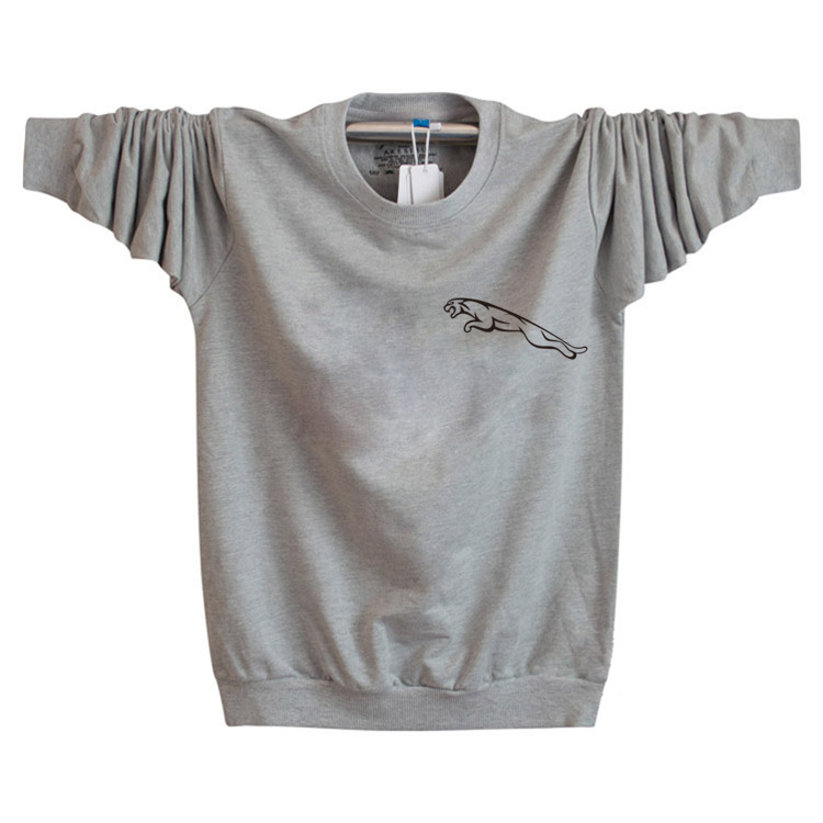 Mùa thu và mùa đông thêm áo len thể thao nam rộng rãi cotton lỏng tay dài bọ cạp phần mỏng áo thun cộng với phân bón XL quần giữ nhiệt nam