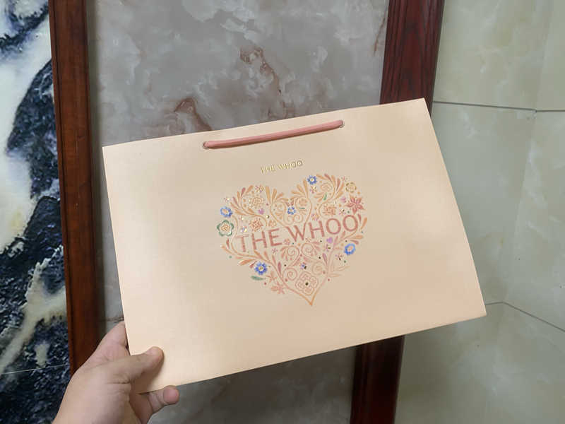 Whoo Cheongjinhyang Cheong Saenghyang Whoo Jinyulhyang Snow Whitening Secret Patch Set Gift Bag Gift Box Packaging Bag