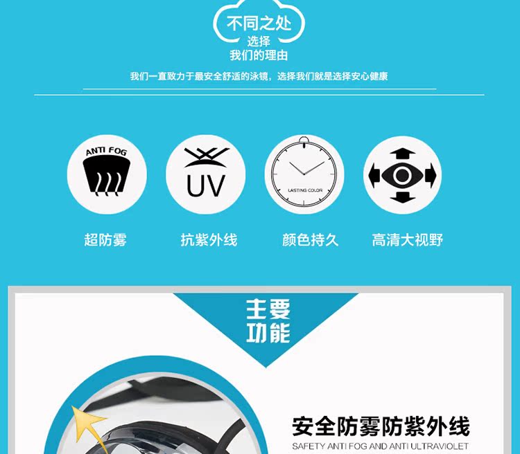 Li Ning chính hãng đua xe chuyên nghiệp nam và nữ kính bơi gọng nhỏ cạnh tranh đào tạo HD phủ kính chống nước chống sương mù - Goggles kính bơi tráng gương