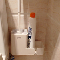 Toilet brush rack toilet wall-mounted storage shelf toilet brush bathroom toilet non-punching artifact