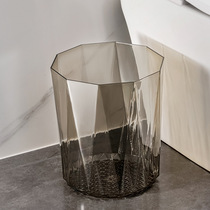 Light luxury paper basket large capacity toilet bathroom home living room kitchen high-value bedroom office big trash can