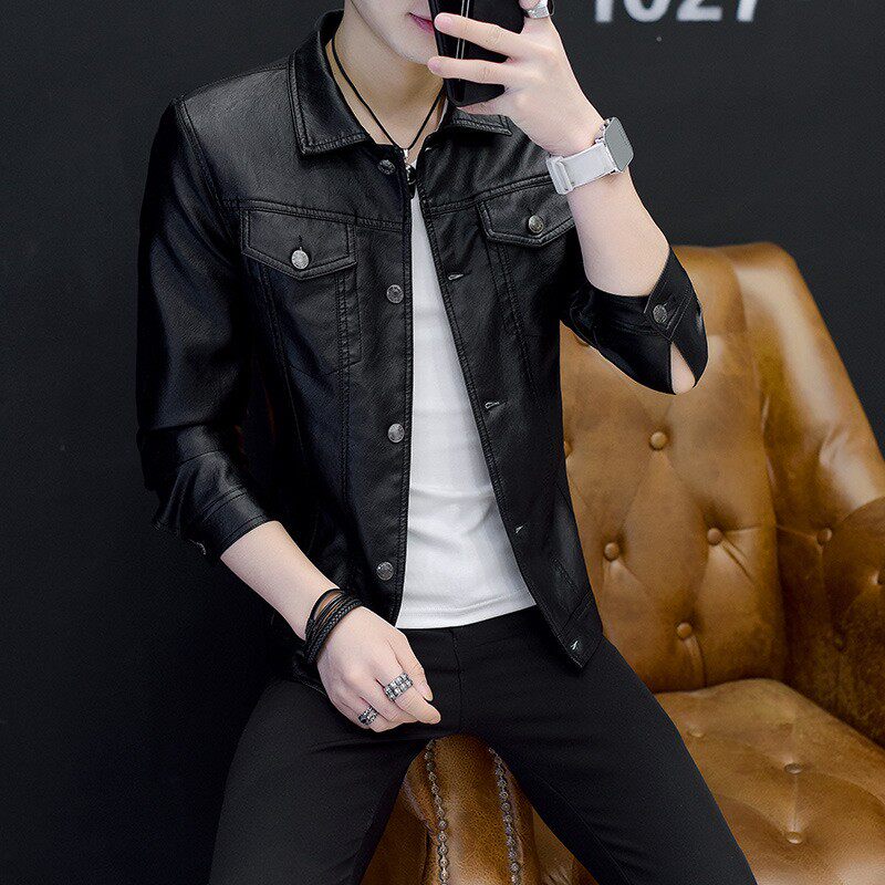 Spring dermis fur coat men's turns 2022 new Korean version trend handsome men's jacket locomotive clothes repair jacket