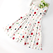 Girl dress summer cotton children Korean version of the child foreign vest skirt little girl Summer princess dress