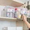 Japan imported whole cabinet high storage basket Desktop storage box Plastic finishing basket storage basket Kitchen storage basket
