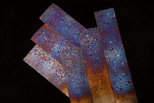 American Titanium Alloy Damascus Titanium Titanium EDC может быть настроен с различными размерами