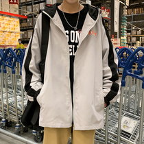 Lnkdye Little Red Book wear 2020 Autumn dress harbor wind male hooded jacket Tide brand color color loose coat XT South Wind