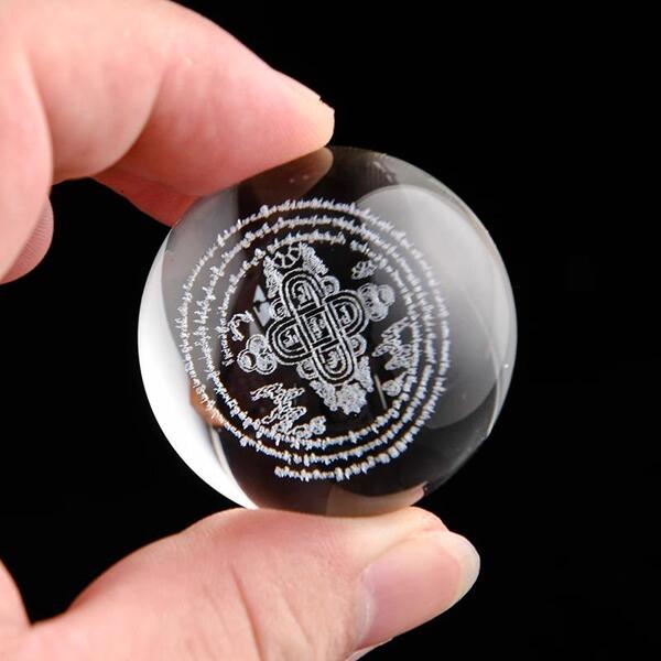 Factory-Made Dragon King Mandala Water-Release Crystal Ball, Mani Stone for Offering in Water Bodies, Release Ritual Prayer Wheel, Dragon Beads