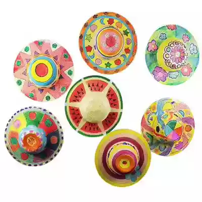 diy straw hat spot adults and children can be adjusted 30